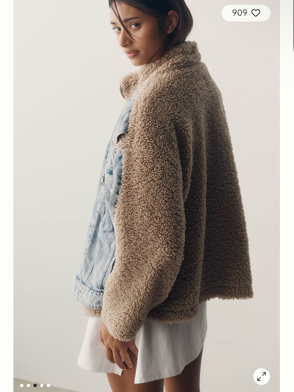 Anthropologie BLANKNYC Fuzzy Wuzzy Denim
Jacket - Picture 3 of 8